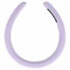 2110601241 Haarband Diadeem 3cm – Dik Gevuld – Effen Kleur Stof – Handmade – Lila Paars