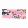 2110601295 Haarband Twist 8cm – Roos Bloemenprint –Jersey Stof – Roze