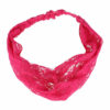 2110605270 Haarband 3-in-1 - Kant stof - Fuchsia Roze
