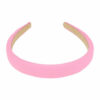 2110605357 Haarband Diadeem 2cm – Zacht Gevuld – Effen Kleur Stof – Roze