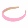 2110605360 Haarband Diadeem 2cm – Zacht Gevuld – Effen Kleur Stof – Roze