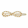 2110605378 Haarspeld Haarclip 5cm - Infinity - Parel - Wit Goud