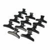 2110605489 Styling Tool Afdeelklemmen – 9,5 cm – Kunststof Kappersklemmen – Zwart – Set van 12