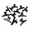 2110605492 Styling Tool Afdeelklemmen – 9,5 cm – Kunststof Kappersklemmen – Zwart – Set van 12