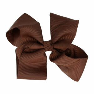 Haarspeld Duckklem 10cm – Strik van Stof – Donkerbruin