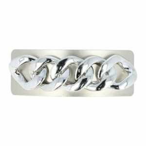 Haarspeld Patentspeld Recht 9cm – Ketting Vorm Breed – Zilver