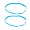 2110610499 Haarband sport - Elastiek anti-slip 1cm - Blauw - Set van 2