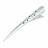 2110610517 Duckklem Haarspeld 13cm – Basic – Duo Steentjes – Metaal – Zilver