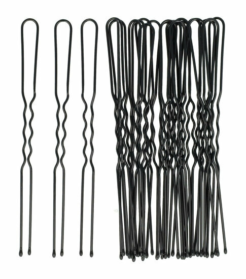 2110616055 Styling Tool Haardotspelden – 8 cm – Metalen Haarpinnen – Zwart – Set van 24