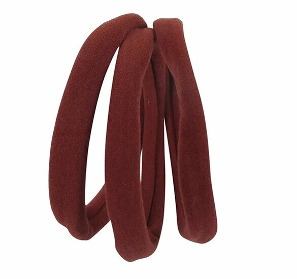 2110621428 Haarelastieken basic - Endless - Brique bruin – Set van 3