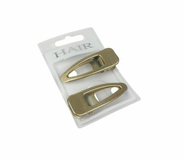2110621458 Haarspeld Duckklemmen 6cm – Open Vorm – Goud – Set van 2