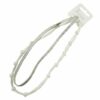 2110621467 Haarband sport - Glitter dun effen geknoopt – Zilver wit - Set van 2