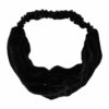 2110621491 Haarband Twist 6cm – Effen Kleur – Velvet Stof – Zwart