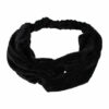2110621494 Haarband Twist 6cm – Effen Kleur – Velvet Stof – Zwart
