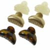Haarspeld Haarklemmen 3cm – Glans – Crème Goud Bruin – Set van 6