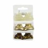 Haarspeld Haarklemmen 3cm – Glans – Crème Goud Bruin – Set van 6