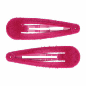 Haarspeld Klikklak 5 cm - Velvet - Roze - Set van 2