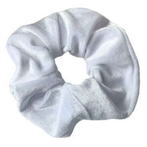 Haarelastiek Scrunchie – Basic – Velvet Stof – Wit
