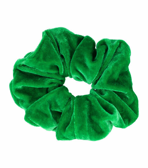 2110632012 Haarelastiek Scrunchie – Basic – Velvet Stof – Groen