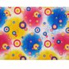 2110633674 Haarband multifunctioneel - Cirkel patroon 45x25cm - Blauw roze wit geel
