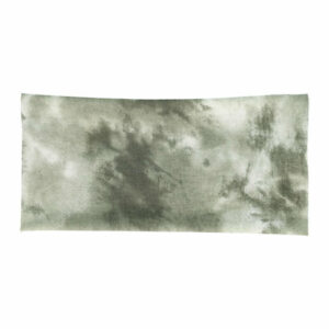 Haarband stof - Tie dye patroon 11cm - Groen grijs