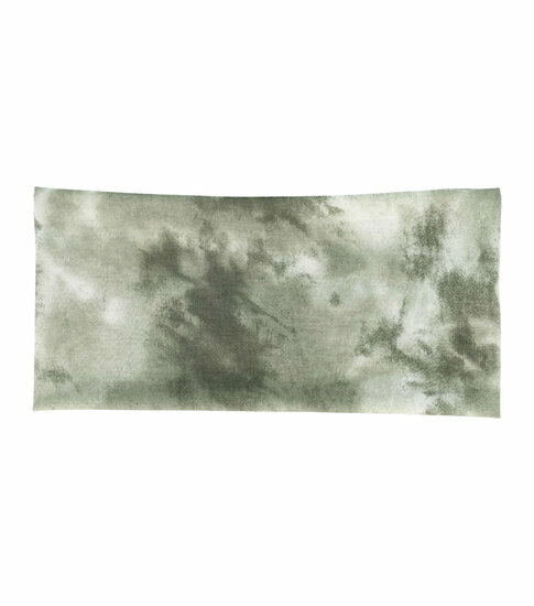 2110633686 Haarband stof - Tie dye patroon 11cm - Groen grijs