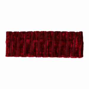 Haarband stof - Velvet streep patroon 7cm - Rood