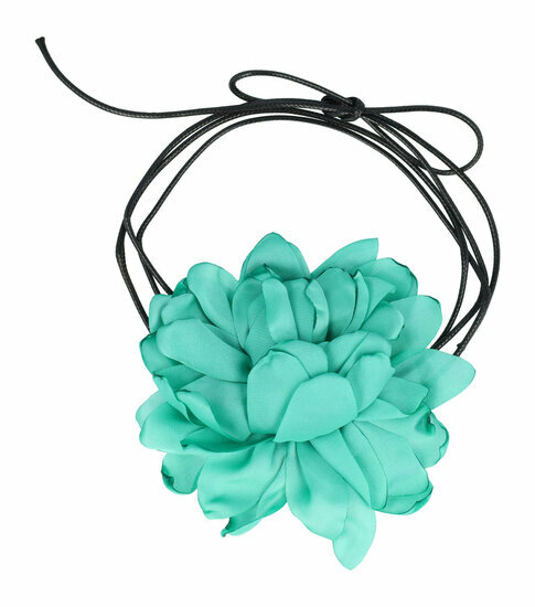 2110633710 Haarband bloem - Veter striklint - Groen