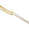 2110633737 Haarspeld haarclip - Recht parel 5cm - Goud wit