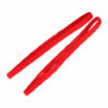 2110633782 Haarband sport - Elastiek anti-slip 1cm - Rood - Set van 2