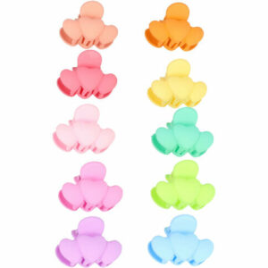 Haarspeld Haarklemmen 3cm – Kleine Hartjes – Blauw Groen Geel Roze Paars Oranje – Set van 10