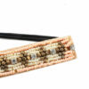 Haarband Kralen - Strass steentjes 2cm - Roze creme bruin