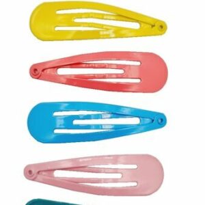 Haarspeld Klikklak 5 cm - Basic - Groen geel roze blauw - Set van 6