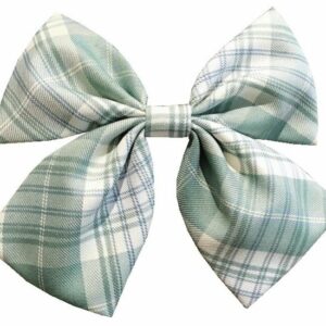 Haarspeld Duckklem 15cm – Strik met Ruitprint – Groen