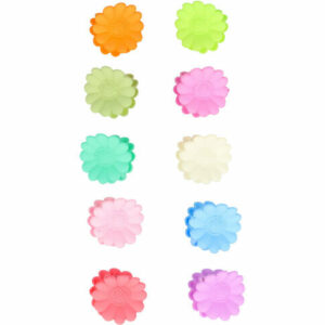 Haarspeld Haarklemmen 2cm – Klein Margriet Bloem – Blauw Groen Geel Roze Paars Oranje – Set van 10