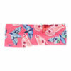 2110639506 Haarband Twist 7,5cm – Vlinderprint – Jersey Stof – Blauw Fuchsia Roze