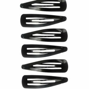 Haarspeld Klikklak 5 cm - Basic - Zwart - Set van 6