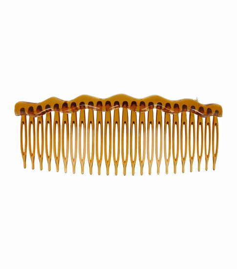2110643145 Haarspeld Sierkam Opsteekkam - Wave grove tand 13cm - Bruin