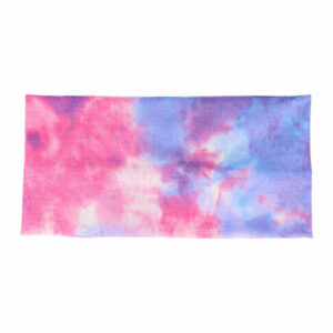 Haarband stof - Tie dye patroon 11cm - Paars roze
