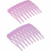 2110643304 Haarspeld Sierkam Opsteekkammen - Basic grove tand 4,5cm - Paars - Set van 2