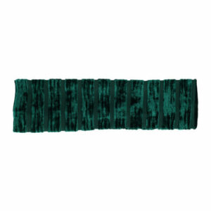 Haarband stof - Velvet streep patroon 7cm - Groen