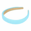 2110652418 Haarband Diadeem 2cm – Zacht Gevuld – Effen Kleur Stof – Blauw