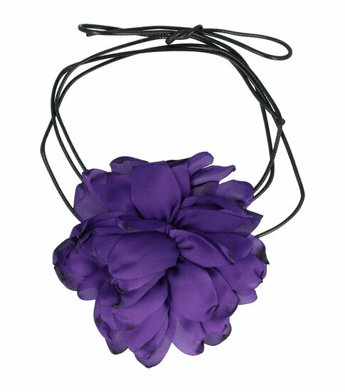 2110652532 Haarband bloem - Veter striklint - Paars