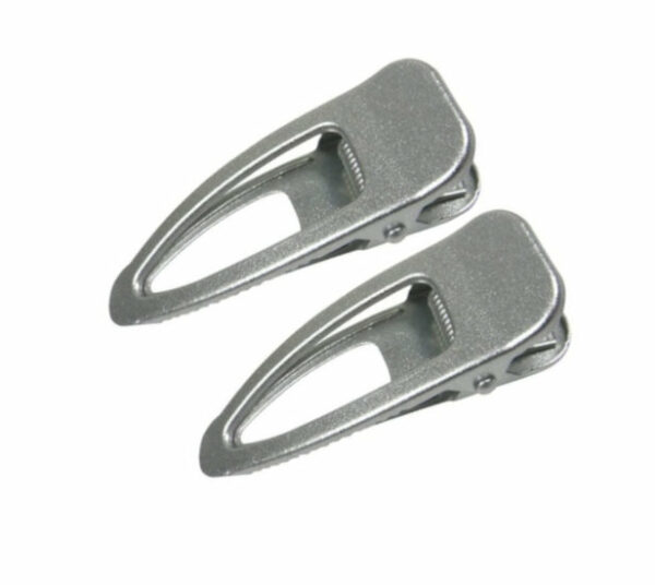 2110652805 Haarspeld Duckklemmen 6cm – Open Vorm – Zilver – Set van 2