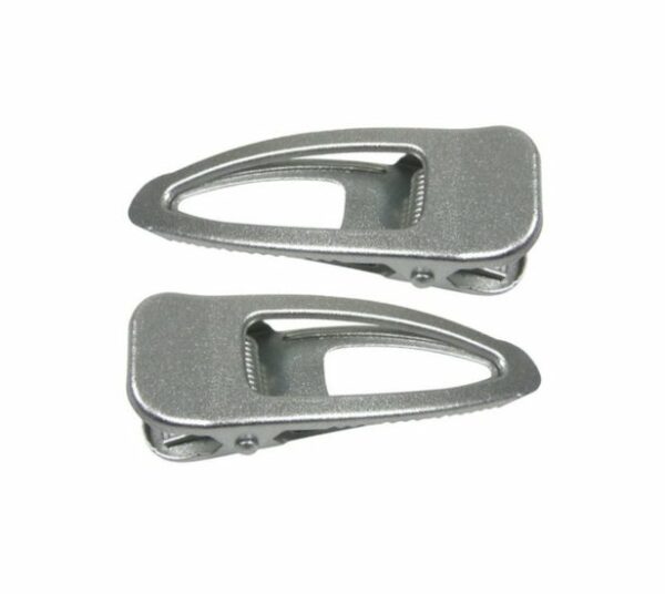 2110652808 Haarspeld Duckklemmen 6cm – Open Vorm – Zilver – Set van 2