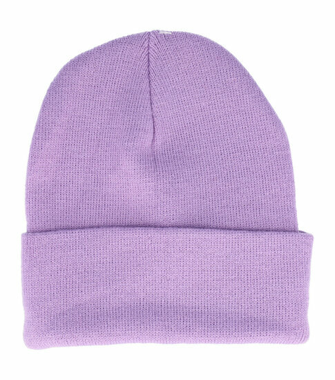 2110652958 Beanie Muts - Basic – Unisex - Lila Paars
