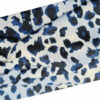 2110653009 Haarband Twist 9cm – Panterprint – Jersey Stof – Blauw