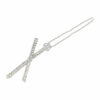 2110679778 Haarspeld haarclip - Strik strass steentjes 4,5cm - Zilver