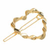 2110679826 Haarspeld haarclip - Hart vorm gedraaid 4cm - Goud