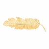 2110680543 Haarspeld Patentspeld Veervorm 7cm – Metaal Feather – Goud